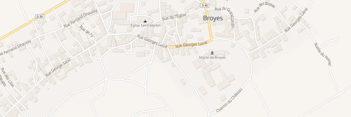 Plan du 12 Rue Georges Laine à Broyes