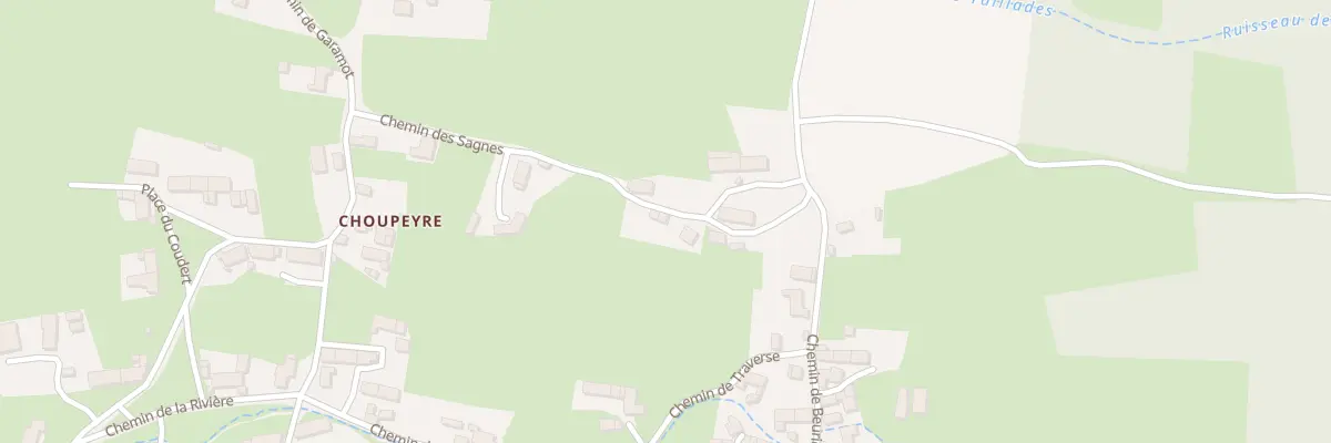 Plan du 5341 Choupeyre à Beurières