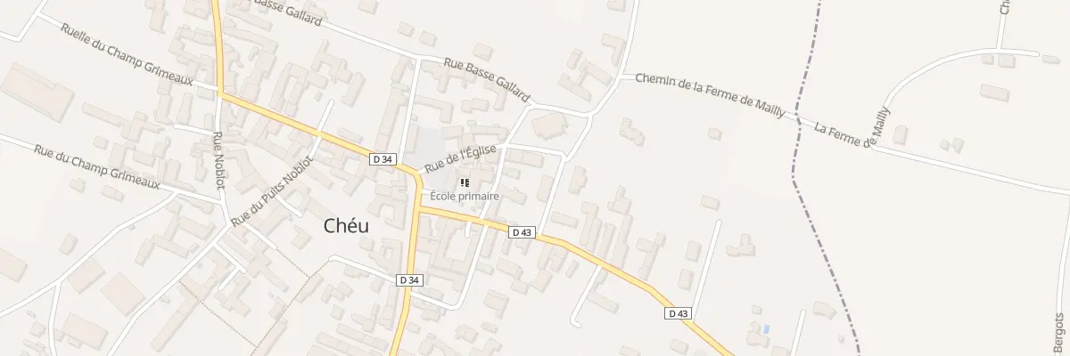 Plan du 4 Rue sous l’Eglise à Chéu