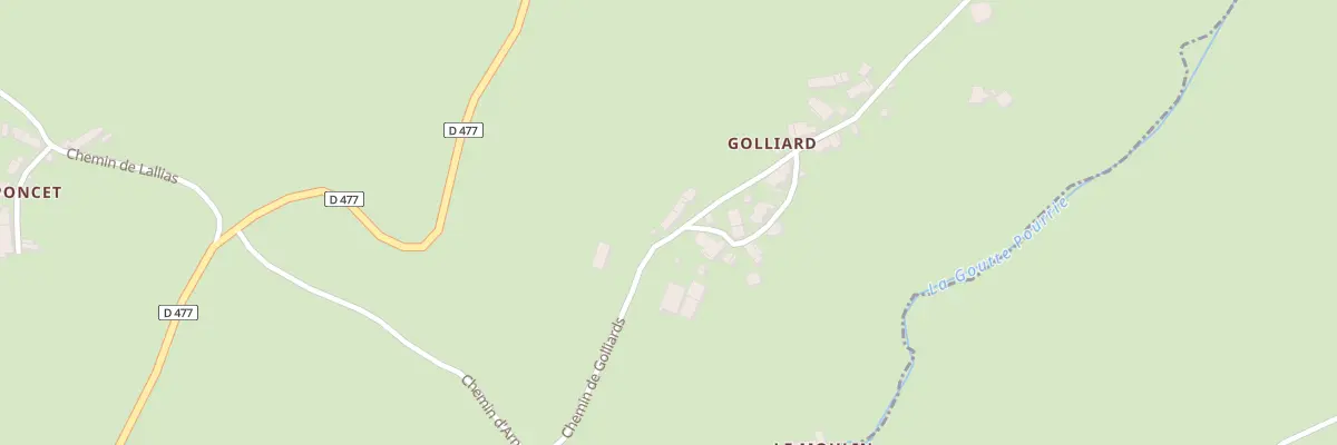 Plan du 3 Che des Golliards à La Chabanne