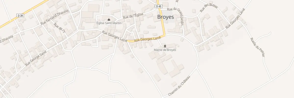 Plan du 18 Rue Georges Laine à Broyes