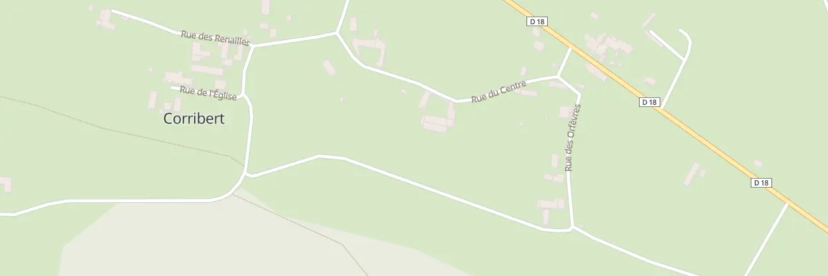 Plan du 1 Rue du Centre à Corribert