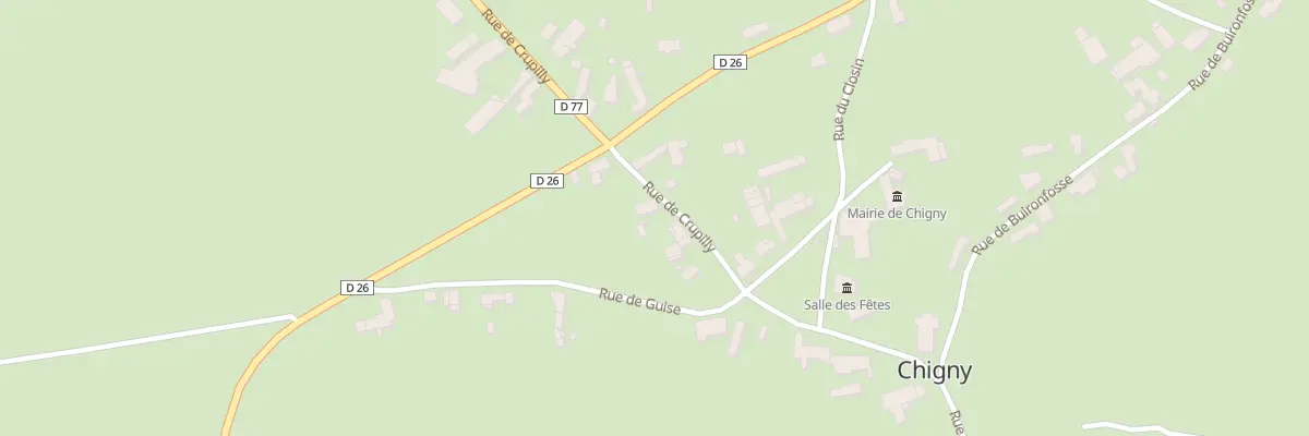 Plan du 3 Rue de Crupilly à Chigny