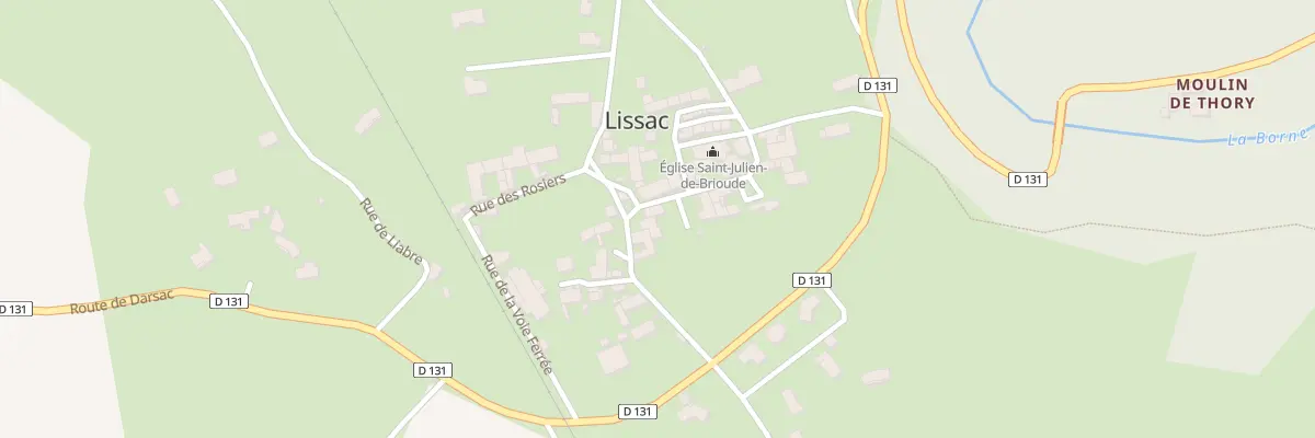 Plan du 1 Pl du Monument à Lissac
