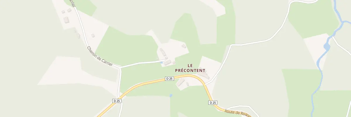 Plan du 10 N du Précontent à Arfeuilles