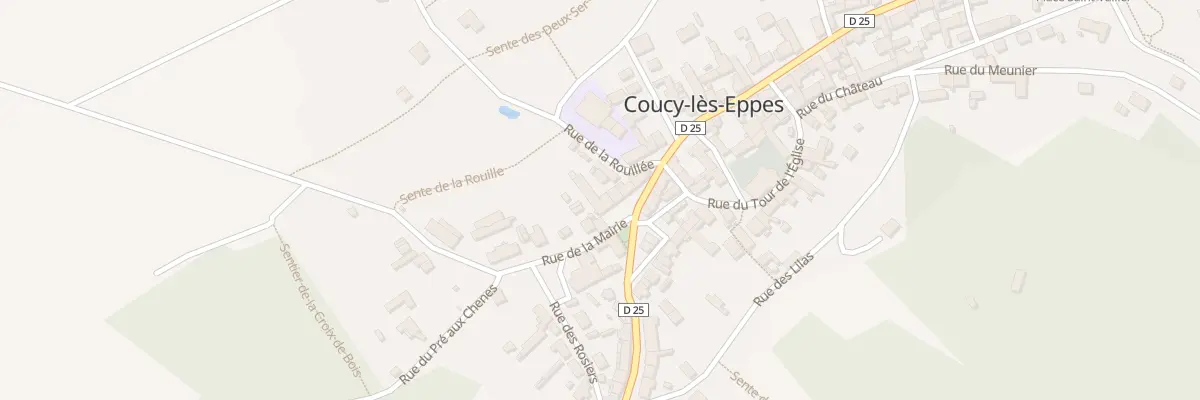 Plan du 8 Rue de la Mairie à Coucy-lès-Eppes