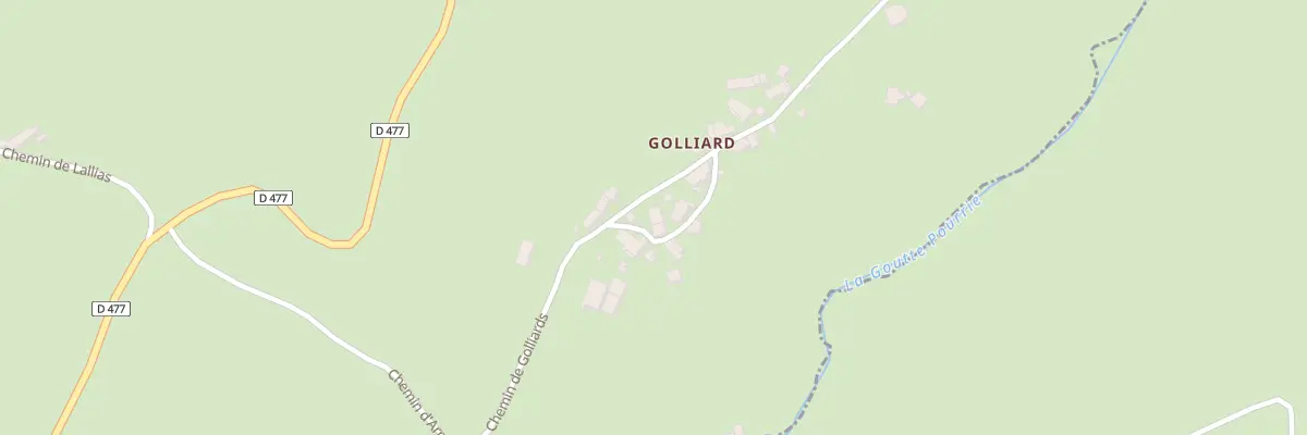 Plan du 3 All des Golliards à La Chabanne