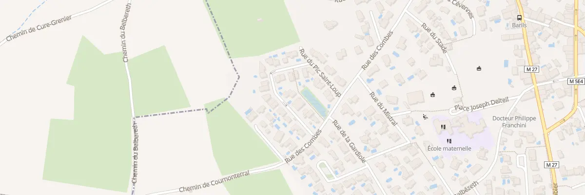 Plan du 10 Rue de l’Hortus à Saussan