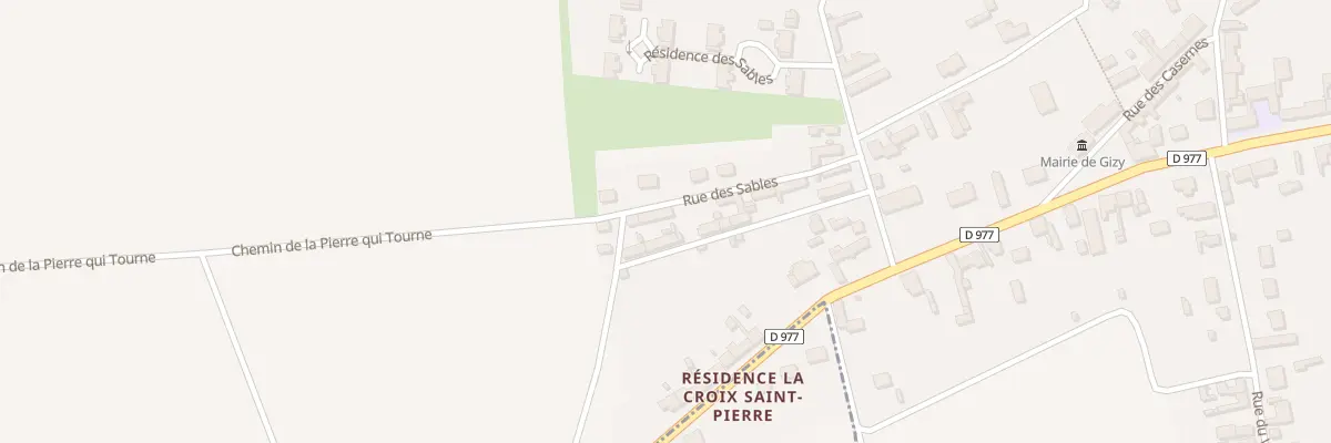 Plan du 3 Rue des Sables à Gizy