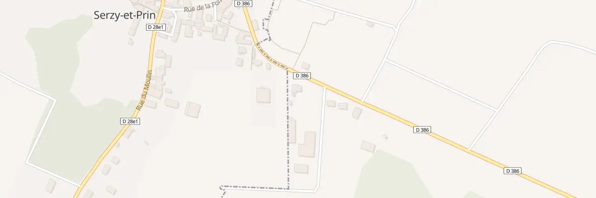 Plan du 1 Rte de Serzy à Savigny-sur-Ardres