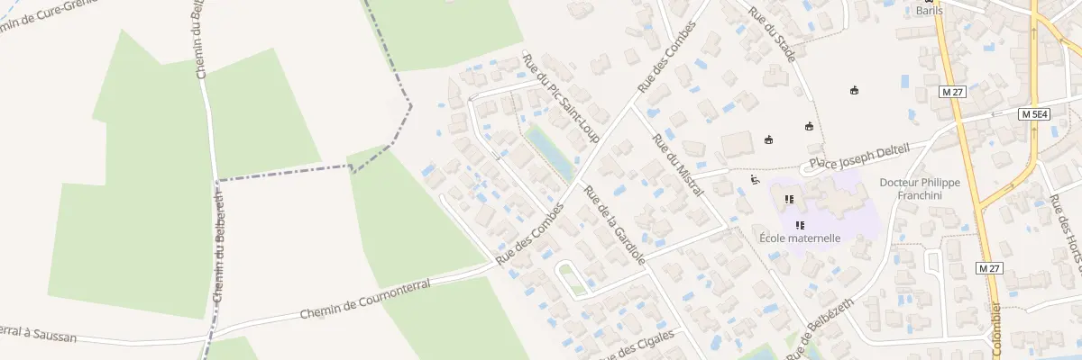 Plan du 4 Rue de l’Hortus à Saussan