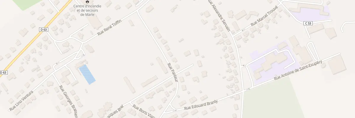 Plan du 11 Rue Pasteur à Marle