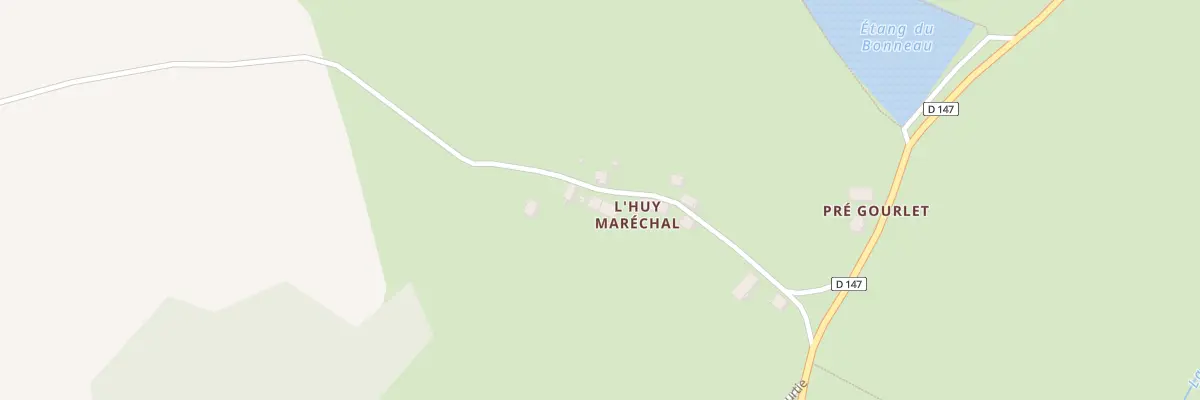 Plan de L’Huy Marechal à Pouques-Lormes