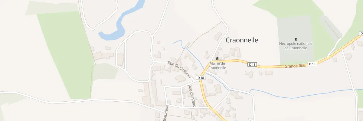 Plan du 4 Rue du Château à Craonnelle