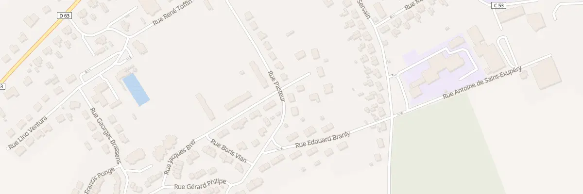Plan du 15 Rue Pasteur à Marle