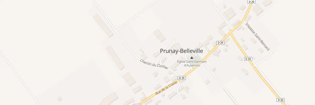 Plan du 4 Che du Clocher à Prunay-Belleville