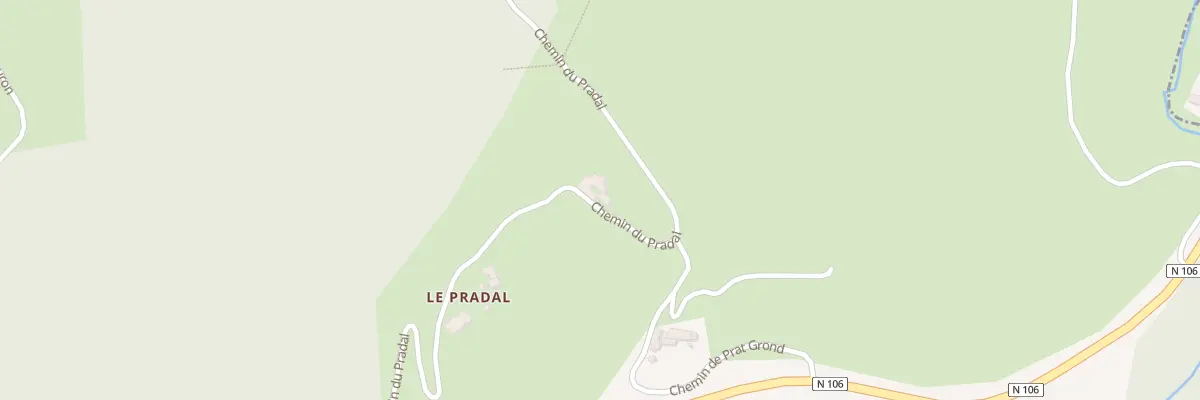 Plan du 5121 Le Pradal à Cassagnas