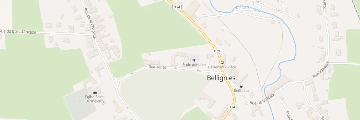 Plan du 6 Rue Millet à Bellignies