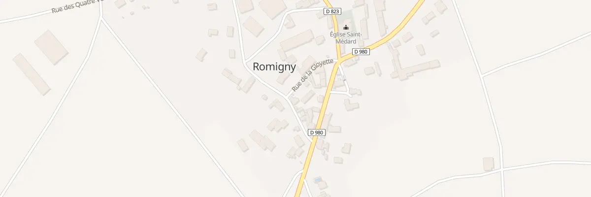 Plan du 5 Rue de la Gloyette à Romigny