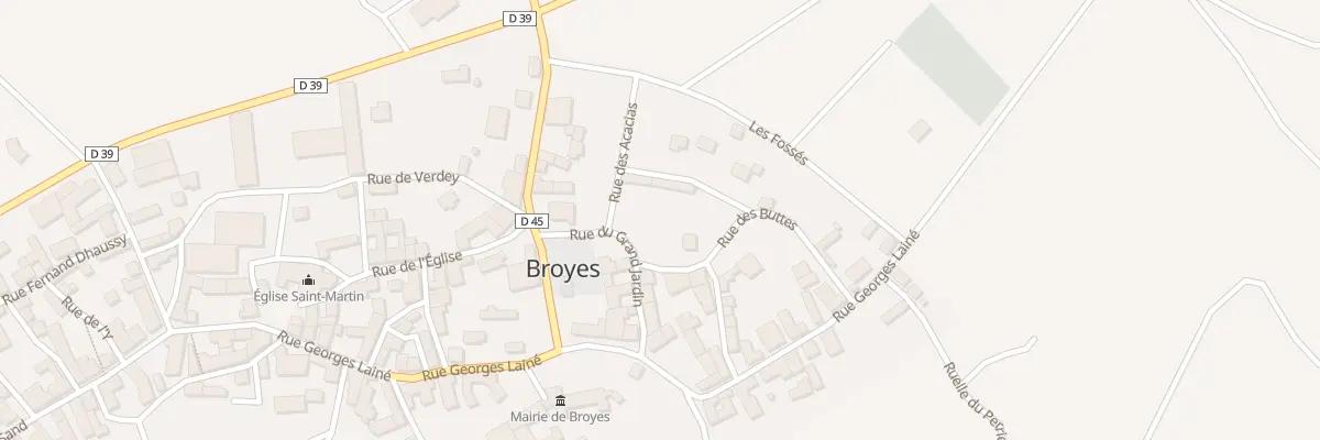 Plan du 2 Rue des Acacias à Broyes