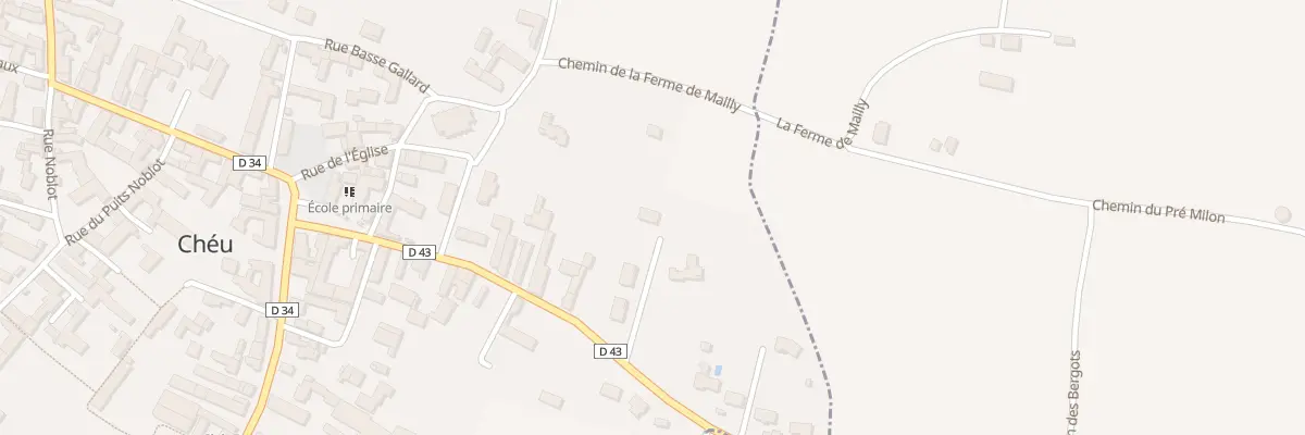 Plan du 21 Rue de Jaulges à Chéu
