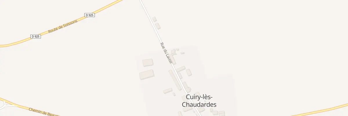 Plan du 3 Rue du Lavoir à Cuiry-lès-Chaudardes
