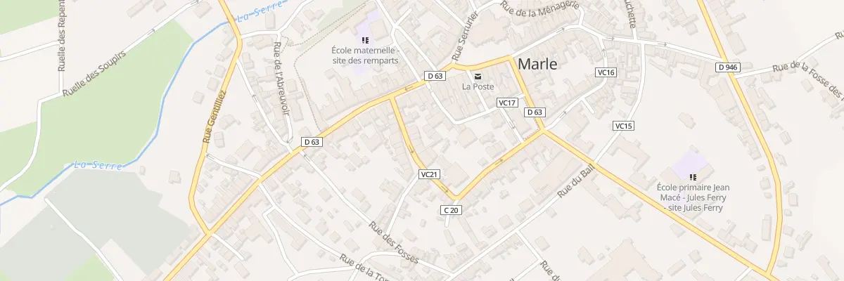 Plan du 7 Rue du Bloc à Marle