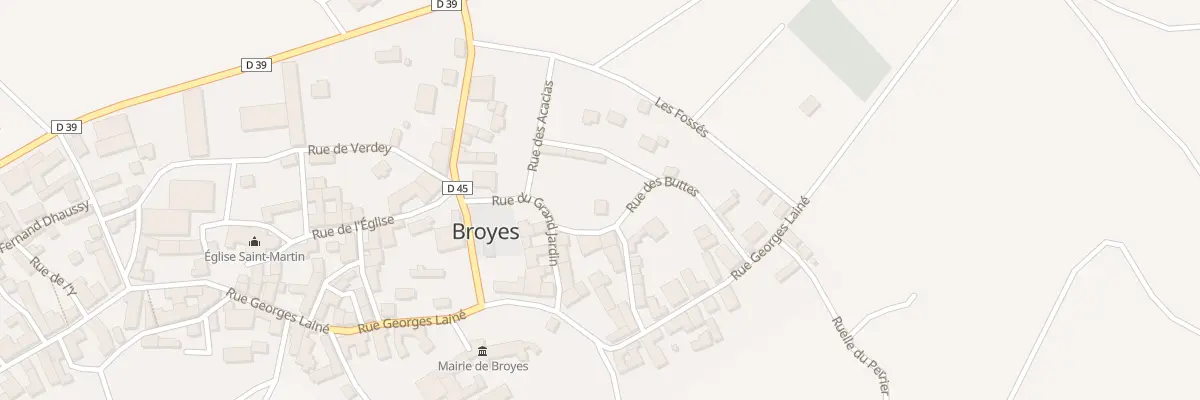 Plan du 1 Rue des Buttes à Broyes