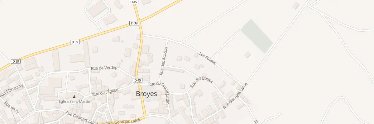 Plan du 5002 Rue des Buttes à Broyes