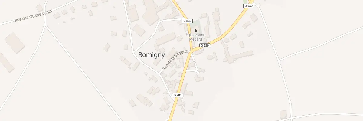Plan du 9 Rue de la Recette à Romigny