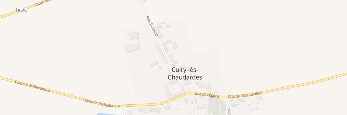 Plan du 9 Rue du Lavoir à Cuiry-lès-Chaudardes