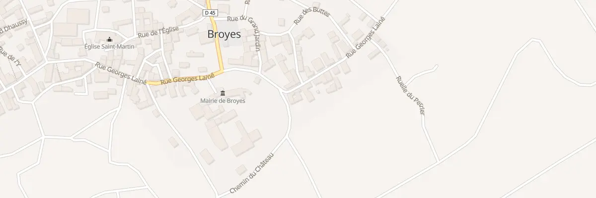 Plan du 1 Che du Chateau à Broyes