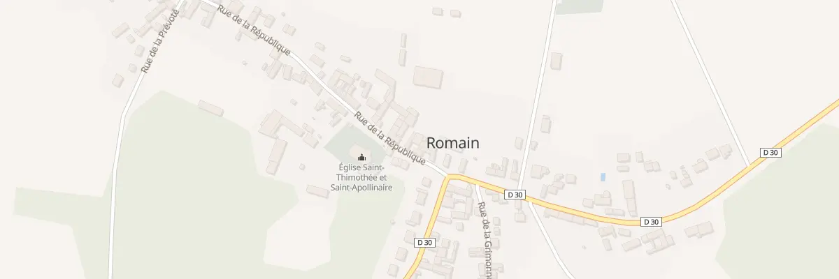Plan du 6 Rue de la Republique à Romain