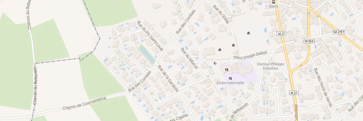 Plan du 4 Rue du Mistral à Saussan