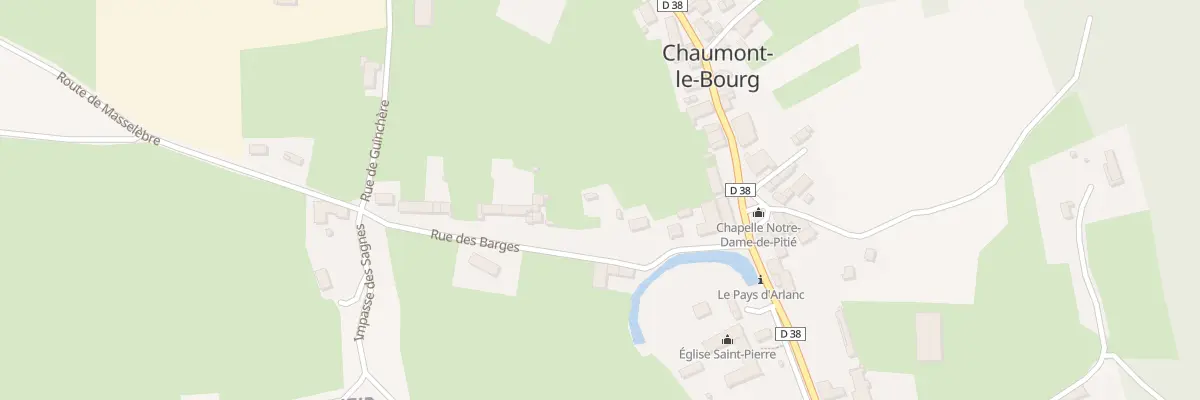 Plan du 5166 Les Barges à Chaumont-le-Bourg