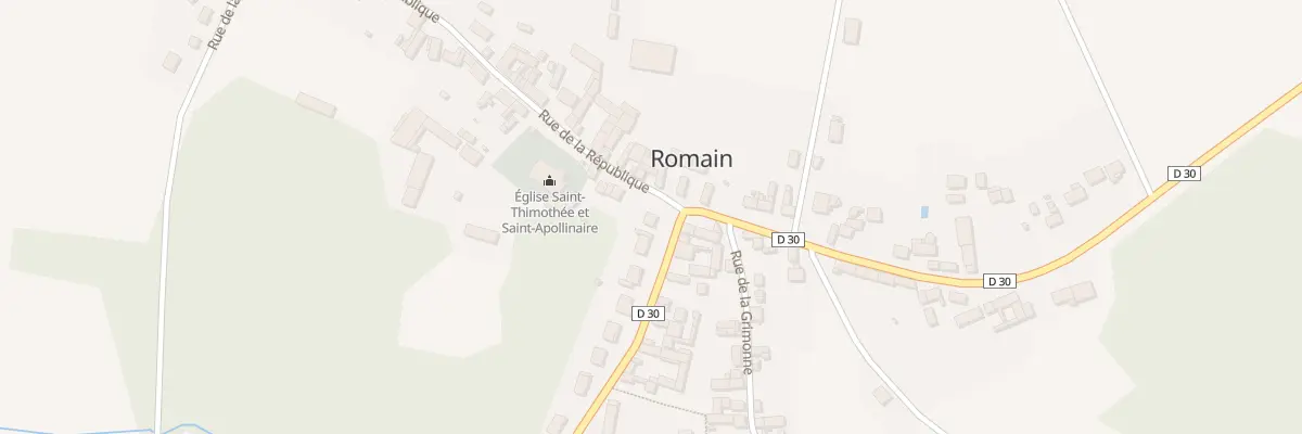 Plan du 2 Rue Gustave Caron à Romain