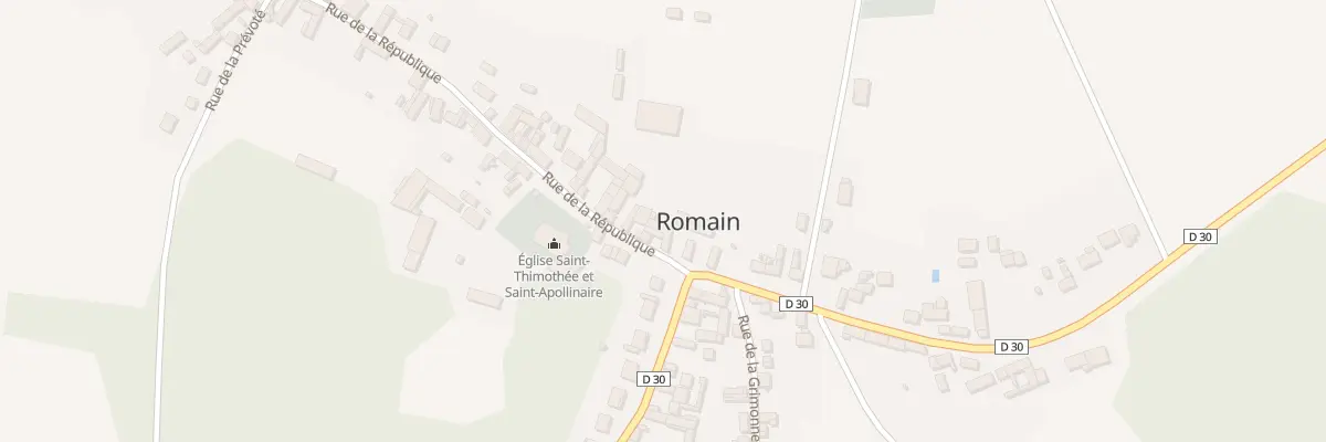 Plan du 4 Rue de la Republique à Romain