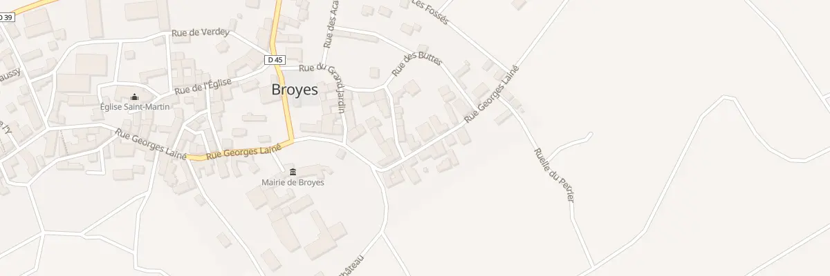 Plan du 23 Rue Georges Laine à Broyes