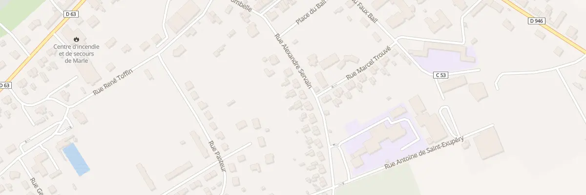 Plan du 10 Rue Alexandre Servain à Marle
