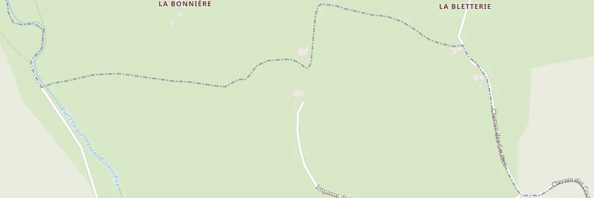 Plan du 1 Imp de la Bonniere à Saint-Priest-la-Prugne