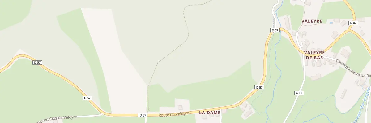 Plan du 1291 Rte de Valeyre à Ambert