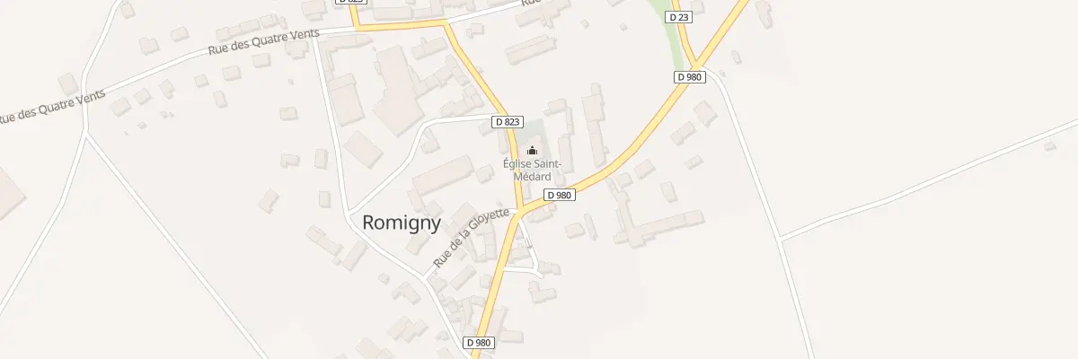 Plan du 13 Rue de la Recette à Romigny