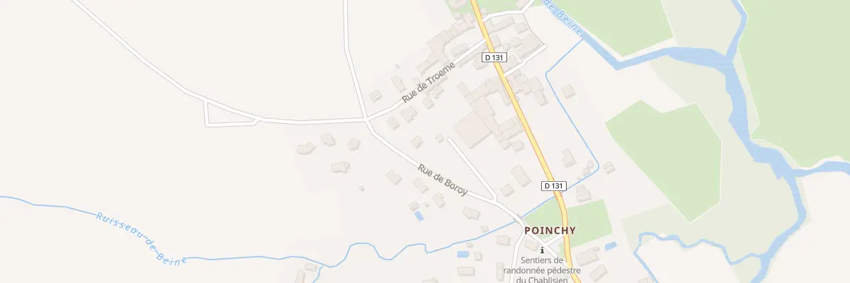 Plan du 8 Rue de Boroy à Chablis