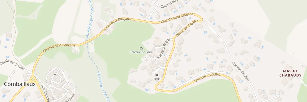 Plan de la Rue de la Roque à Combaillaux