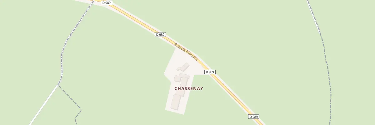 Plan du 5492A Chassenay au Donjon