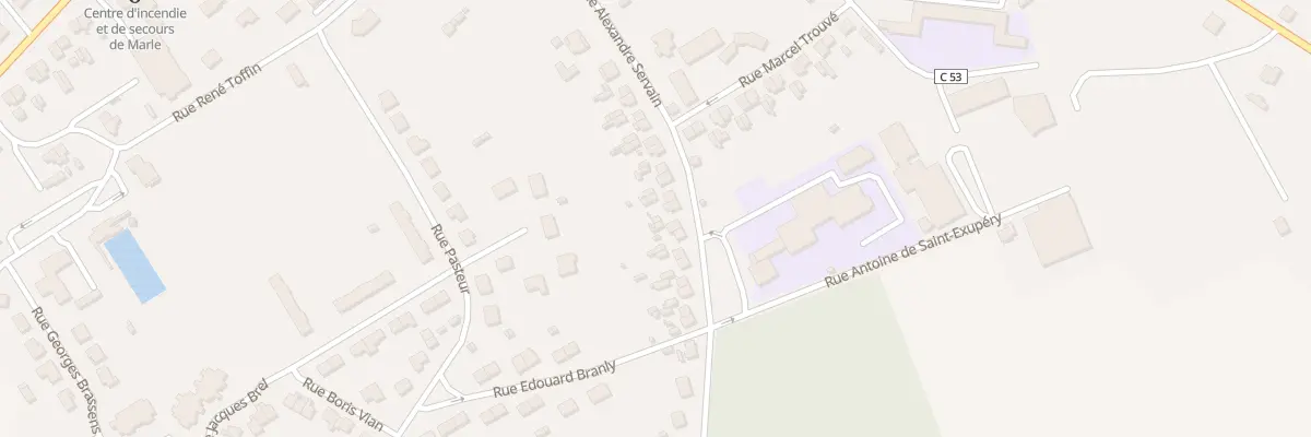 Plan du 24 Rue Alexandre Servain à Marle