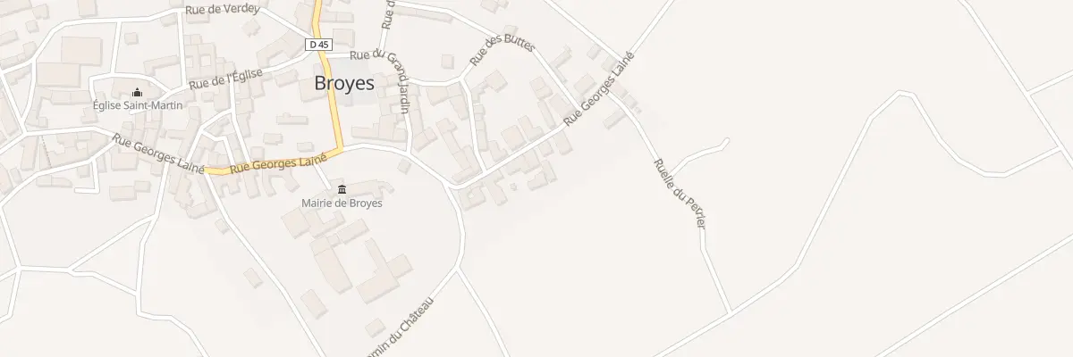 Plan du 34 Rue Georges Laine à Broyes