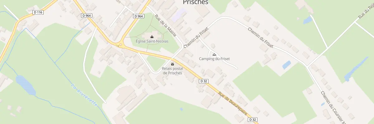 Plan du 25 Rue de Beaurepaire à Prisches