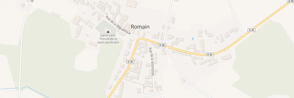 Plan du 2 Rue de la Grimonne à Romain