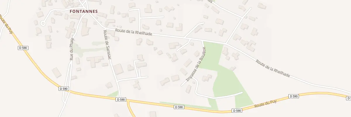 Plan du 16 Rue de la Reilhade à Chaspuzac